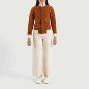 
Sasha A1 Chaqueta Bomber de Cuero para Mujer – alternate product view 3