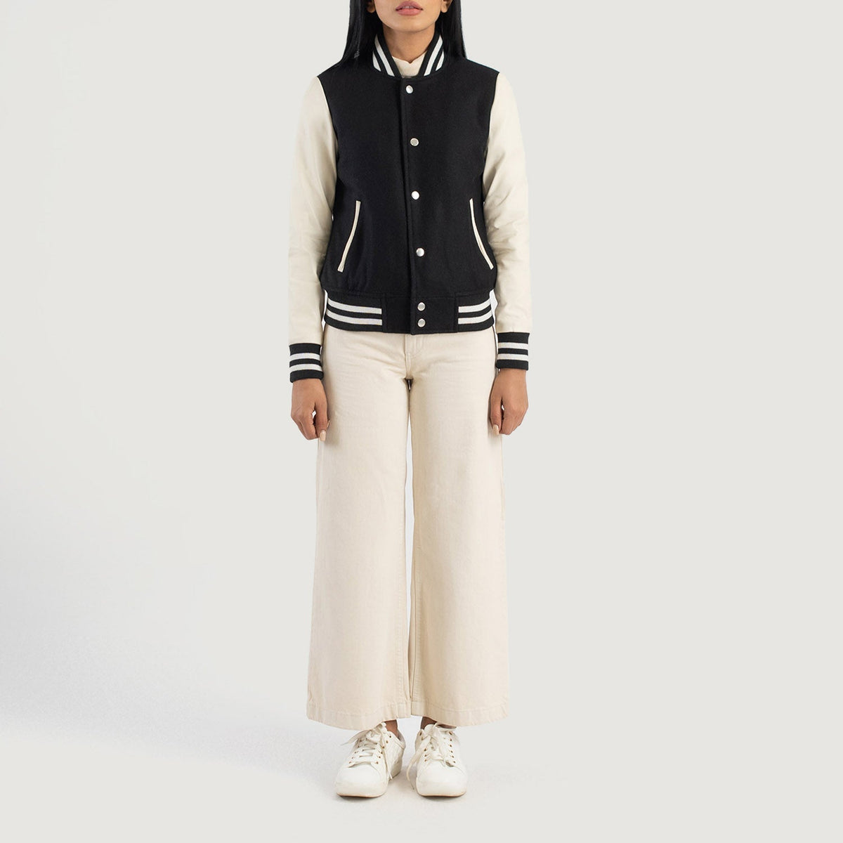 Savant Varsity Chaqueta de Cuero para Mujer – Vista alternativa del producto 3