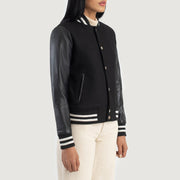 Savant Varsity Chaqueta de Cuero para Mujer – Vista alternativa del producto 2