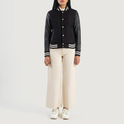 Savant Varsity Chaqueta de Cuero para Mujer – Vista alternativa del producto 3