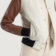Savant Varsity Chaqueta de Cuero para Mujer – Vista alternativa del producto 6