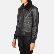 Stella G-1 Cazadora Bomber de Cuero para Mujer – Vista alternativa del producto 2