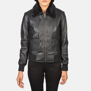 Stella G-1 Cazadora Bomber de Cuero para Mujer – Vista alternativa del producto 4