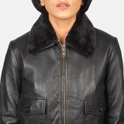 Stella G-1 Cazadora Bomber de Cuero para Mujer – Vista alternativa del producto 6