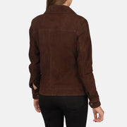 
Suzy Trucker Marrón Chaqueta de Cuero para Mujer – alternate product view 5