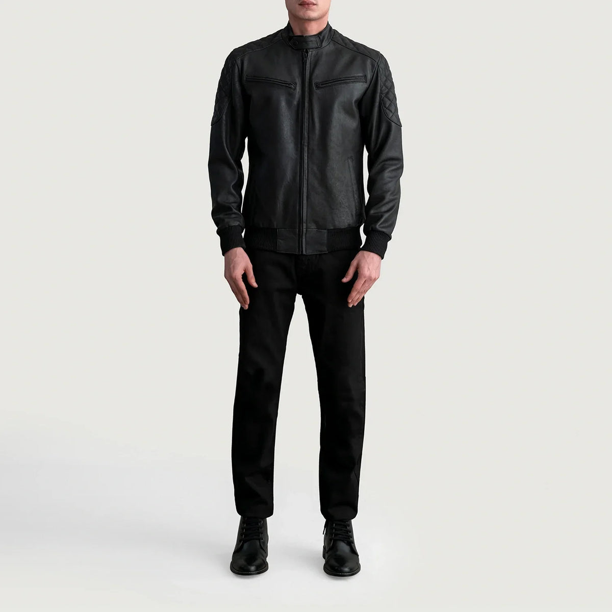 Sven Cazadora Bomber de Cuero para Hombre – Vista alternativa del producto 4