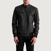 Sven Cazadora Bomber de Cuero para Hombre – Vista alternativa del producto 3