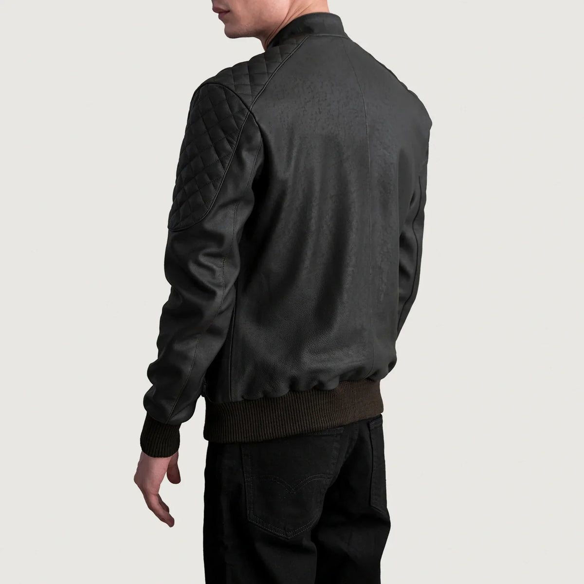 Sven Cazadora Bomber de Cuero para Hombre – Vista alternativa del producto 6