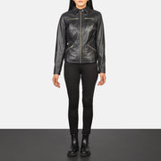 Tomachi Rojo Chaqueta de Cuero para Mujer – Vista alternativa del producto 3