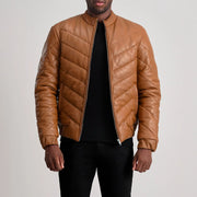 Travis Chaqueta de Cuero para Hombre – Vista alternativa del producto 1