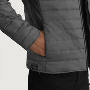 Vista interior Showing Quilted Viscose Lining &amp; Dos bolsillos interiores
