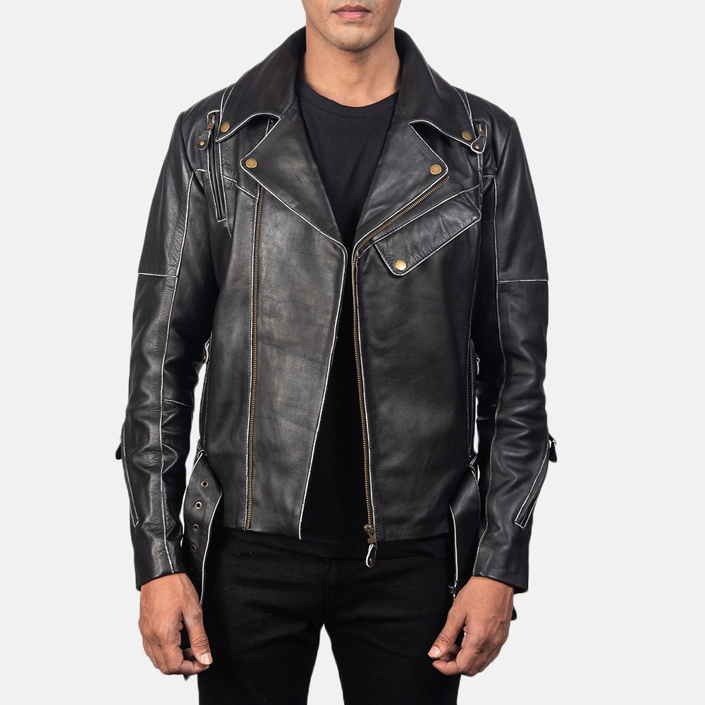 
Cuero vacuno auténtico Grain Texture & Heavy-Duty Seam Stitching Detail