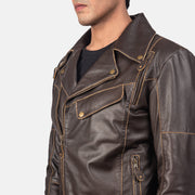 
Vincent Negro Chaqueta Biker de Cuero para Hombre – alternate product view 6