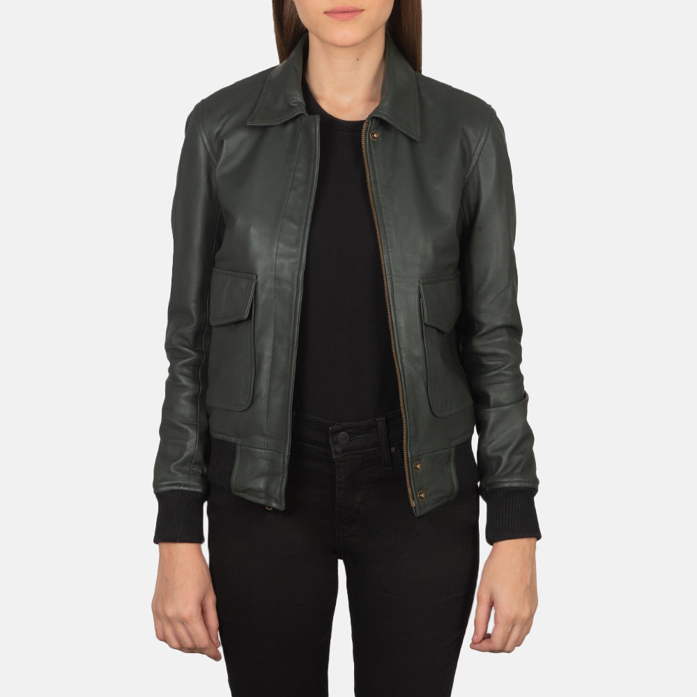 
Westa A-2 Chaqueta Bomber de Cuero para Mujer – alternate product view 1