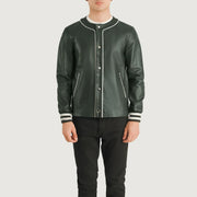 Willis Varsity Chaqueta de Cuero para Hombre – Vista alternativa del producto 4
