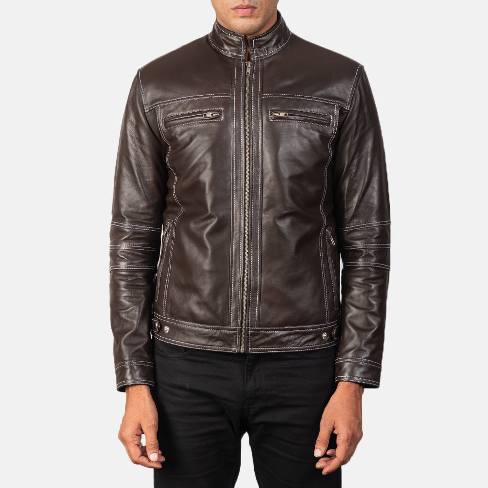 Youngster Chaqueta Biker de Cuero para Hombre – Vista alternativa del producto 4