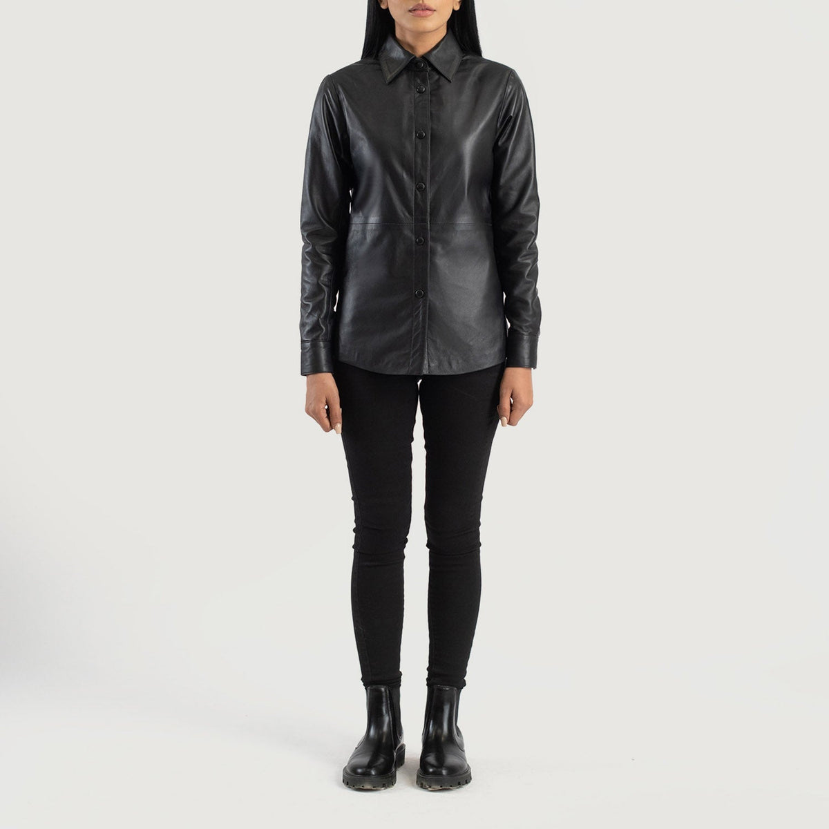 Zenith Shirt Chaqueta de Cuero para Mujer – Vista alternativa del producto 3
