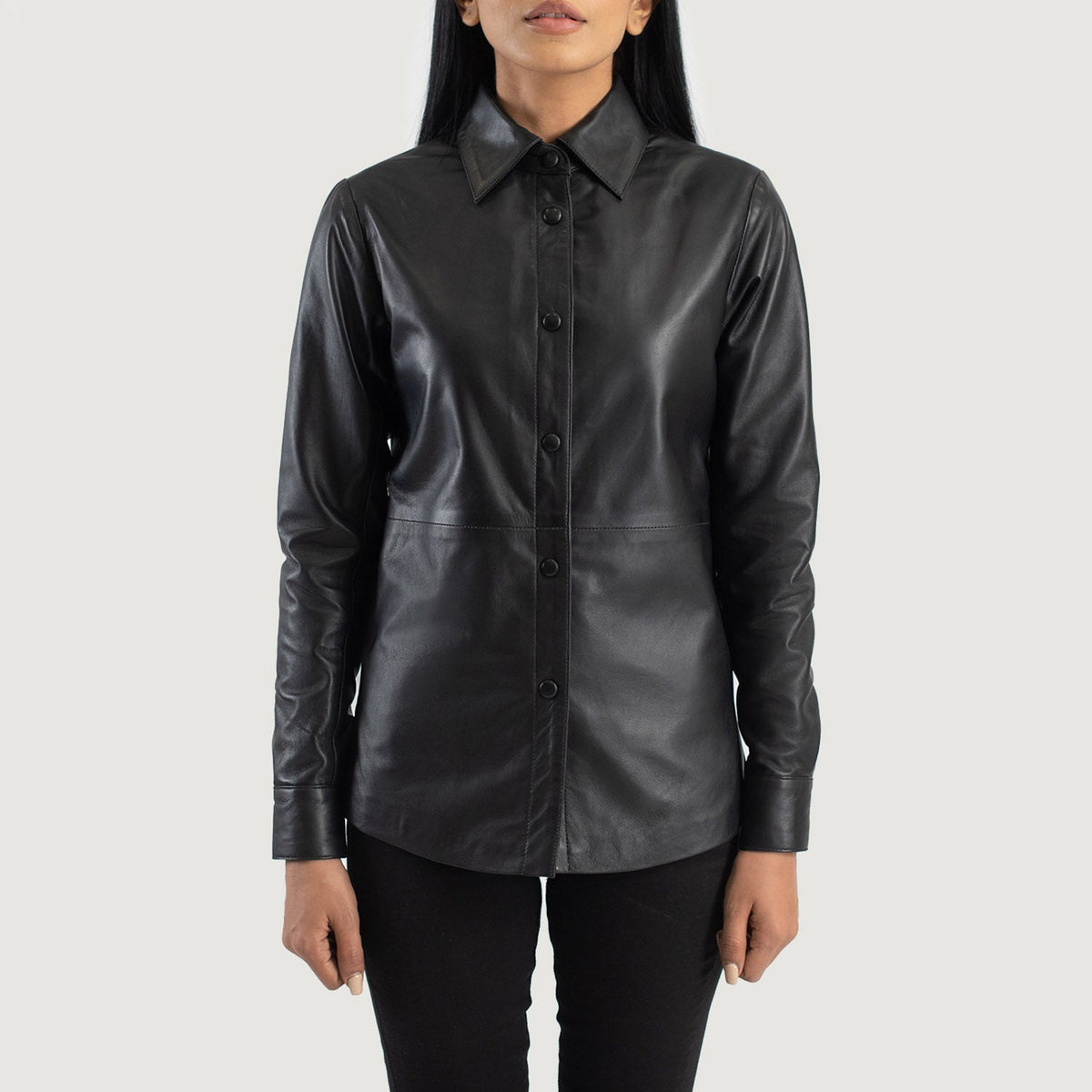 Zenith Shirt Chaqueta de Cuero para Mujer – Vista alternativa del producto 4