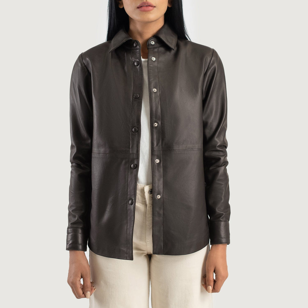 Zenith Shirt Chaqueta de Cuero para Mujer – Vista alternativa del producto 1