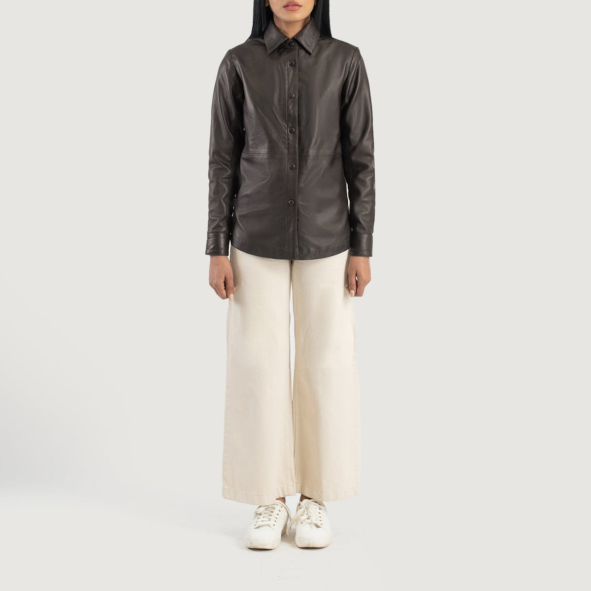 Zenith Shirt Chaqueta de Cuero para Mujer – Vista alternativa del producto 3