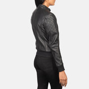 
Zenna Chaqueta Bomber de Cuero para Mujer – alternate product view 5