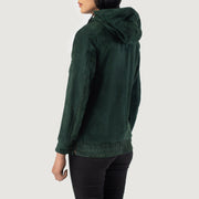 Zest Hooded Pullover Chaqueta de Cuero para Mujer – Vista alternativa del producto 5