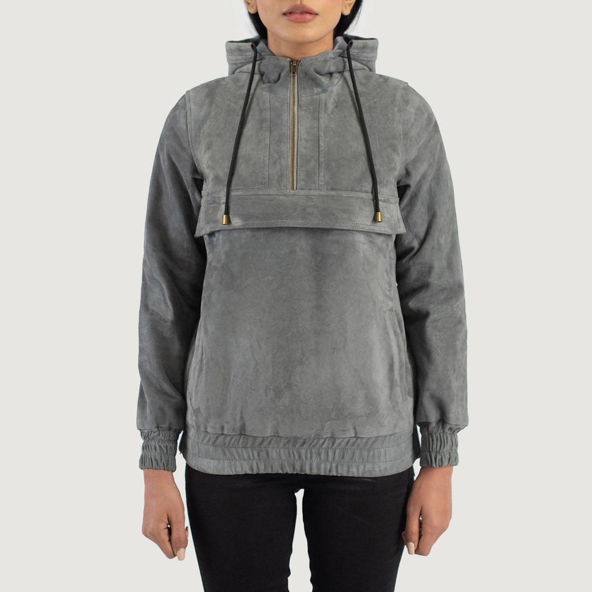 Zest Hooded Pullover Chaqueta de Cuero para Mujer – Vista alternativa del producto 1
